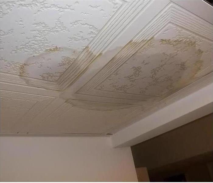 water stains on ceiling
